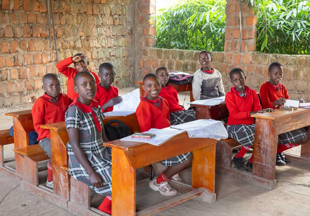 Unfinished classrooms: the walls require plastering and painting, and the floors need to be screeded.